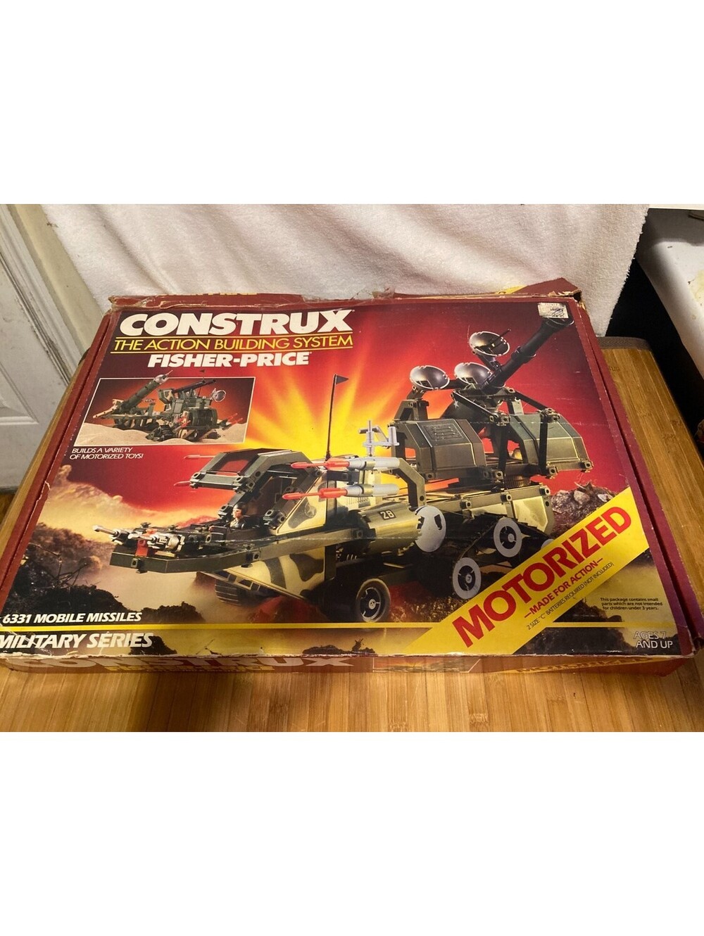 Fisher-Price 6331 motorized INCOMPLETE Construx Military Series